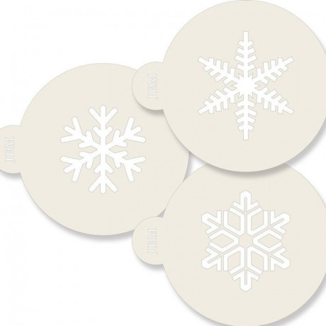 JEM Stencil Snowflakes pk/3