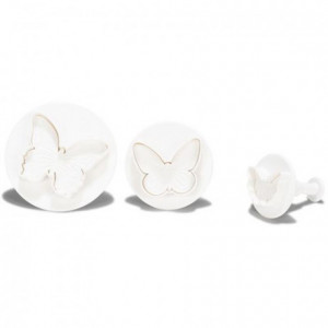 Patisse Plunger Cutter Blutterfly set/3