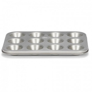 Patisse Silver-Top Mini Muffin Pan 12 Cavity