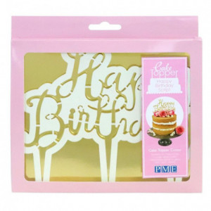 PME Cake Topper Cutter Happy Birthday - Script