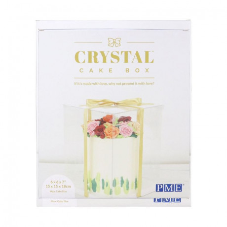 PME Crystal Cake Box - 15cm