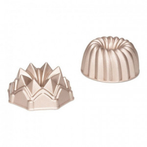 Patisse Bundt Pan Cast Aluminum 2 Ø10cm Set/2