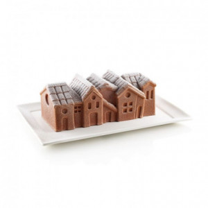 Kit Winter Village log mould 218 x 88 x 80 mm