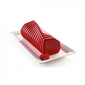 Moule silicone bûche Corallo 245 x 90 x 90 mm