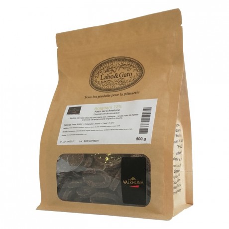 Araguani 72% chocolat noir de couverture pur Venezuela fèves 500 g