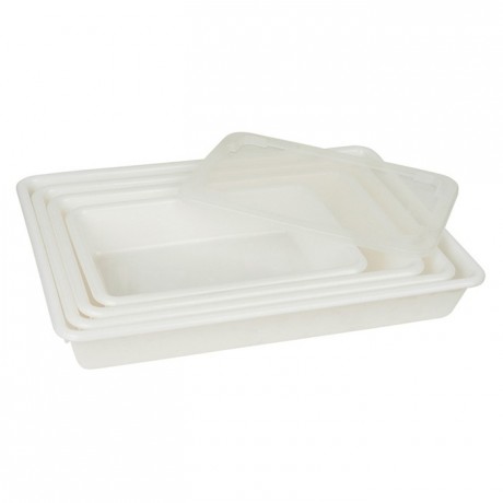 Bac alimentaire rectangulaire plat 8 L 490 x 335 x 80 mm