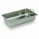 Bac plein inox avec anses escamotables GN 1/1 H 100 mm