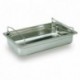 Bac plein inox avec anses panier GN 1/1 H 100 mm