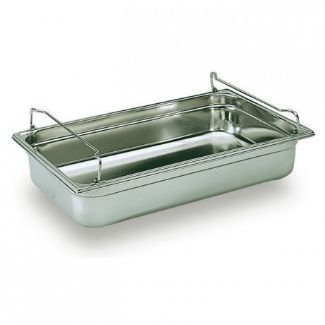 Container with side handles stainless steel GN 1/1 H 100 m