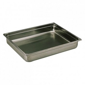 Container without handle stainless steel GN 2/1 H 100 mm