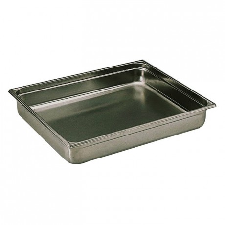 Container without handle stainless steel GN 2/1 H 65 mm