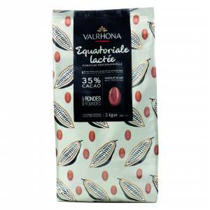 Equatoriale Lactée 35% milk chocolate Professional Signature block 3 kg