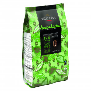 Andoa Lactée 39% organic and fair trade milk chocolate Single Origin Peru beans 3 kg