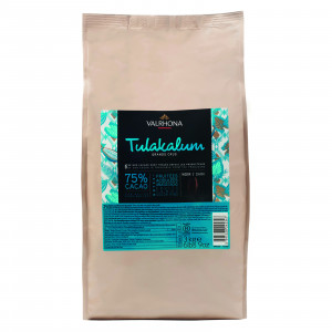 Tulakalum 75% chocolat noir de couverture pur Bélize fèves 3 kg