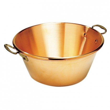 Reinforced jam pan copper Ø 420 mm