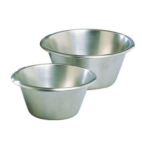 Bassine pâtissière à fond plat inox Ø 200 mm