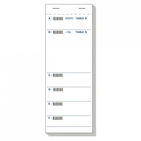 French catering memo pad Brasserie Dupli 50/2 (50 pcs)