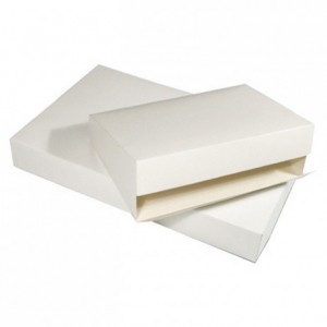 White catering box with micro corrugated reinforced base 620 x 420 mm (25 pcs)