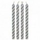 PME Candles Striped Blue Pk/24