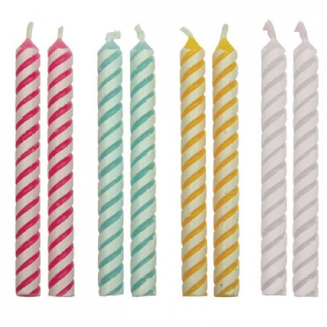 PME Candles Striped Pk/24