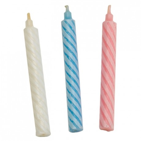 Big twisted candle 3 colors (50 pcs)