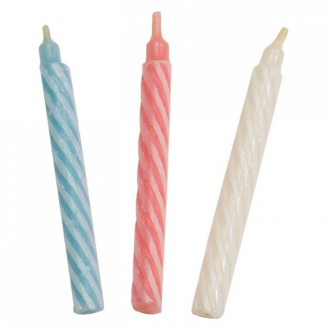 Standard twisted blue candle (100 pcs)