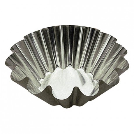 Brioche mould flat bottom tin Ø200 mm (pack of 3)