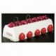 Bûche délice 570 x 80 x 65 mm en PVC (lot de 10 x 2)