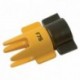 Flat jet nozzle for electrical spray guns F7S