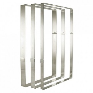 Heavy cake frame Mousse stainless steel 565 x 365 x 45 mm