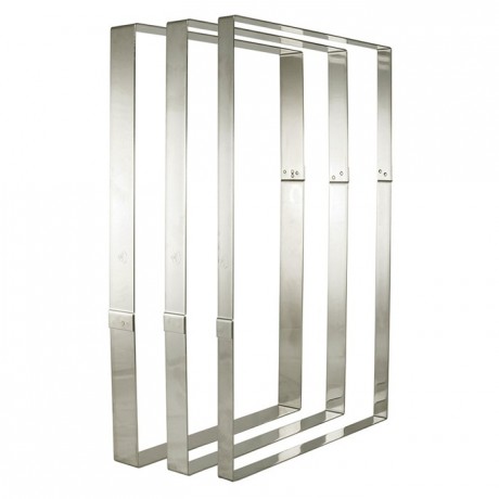 Heavy cake frame Opera stainless steel 565 x 365 x 25 mm