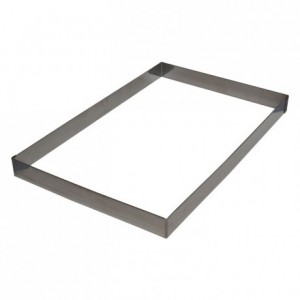 Heavy cake frame stainless steel H60 565x365 mm