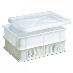 Stackable tray 400 x 300 mm slide slits solid base