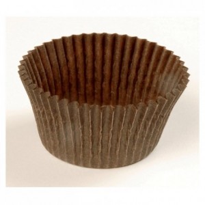 Round pastry case brown n°1201F70 Ø 70 mm (1000 pcs)