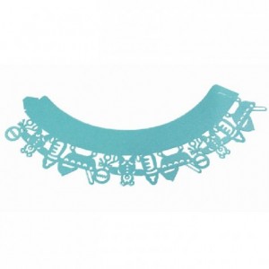 Caissettes dentelle PME Baby Blue 12 pièces