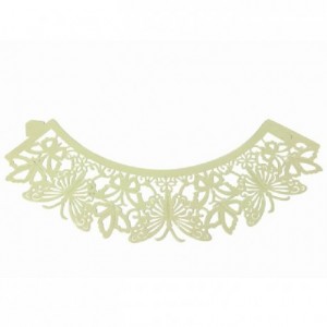 Caissettes dentelle PME Butterfly Ivory 12 pièces