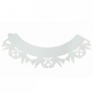 Caissettes dentelle PME Dove White 12 pièces