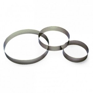 Cercle à entremet inox H35 Ø160 mm