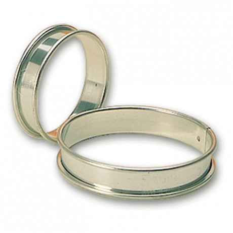 Tart ring stainless steel Ø 60 mm H 16 mm (6 pcs)