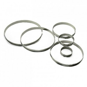 Cercle à tarte inox H20 Ø120 mm