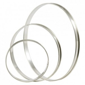 Tart ring stainless steel Ø 120 mm H 20 mm