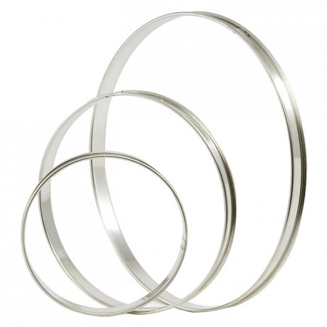 Tart ring stainless steel Ø 120 mm H 20 mm