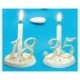 White and gold number decoration 3 (10 pcs