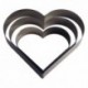 Heart stainless steel H45 180x160 mm