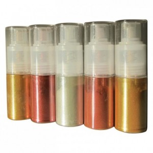 Powder colouring in atomiser, Gold 10 g