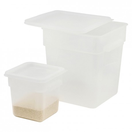 Square container for ingredients PP 12 L