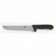 Butcher's knife wavy blade black handle L 240 mm