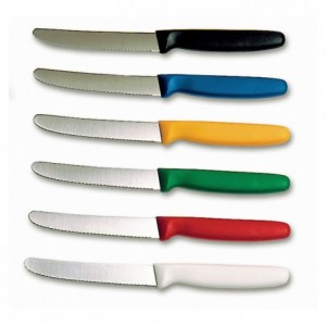 Serrated knife yellow L 110 mm