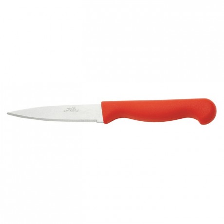 Couteau d'office manche rouge L 90 mm