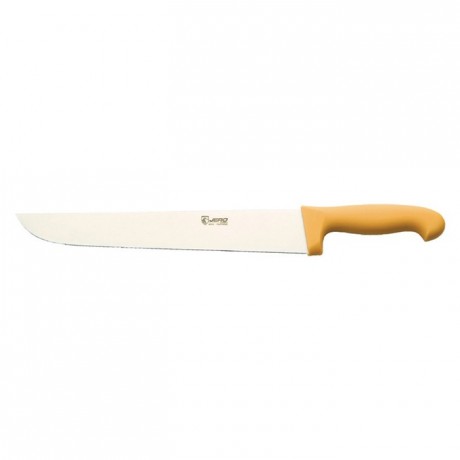 Couteau trancheur manche jaune L 315 mm